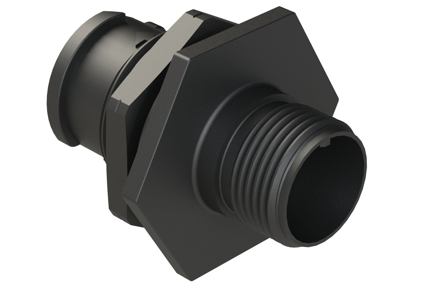 FLS710N2S03 Receptacle, Jam Nut, 4 (2+2) Position, Female, Shell Size 10, Silicone Seal, Auto-Lock