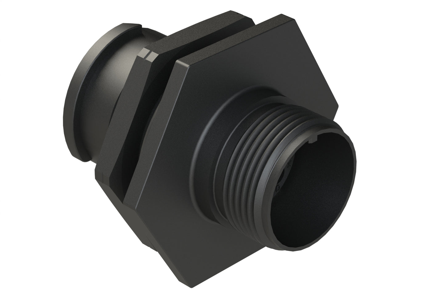 FLS712N10S03 Receptacle, Jam Nut, 10 Position, Female, Shell Size 12, Silicone Seal, Auto-Lock