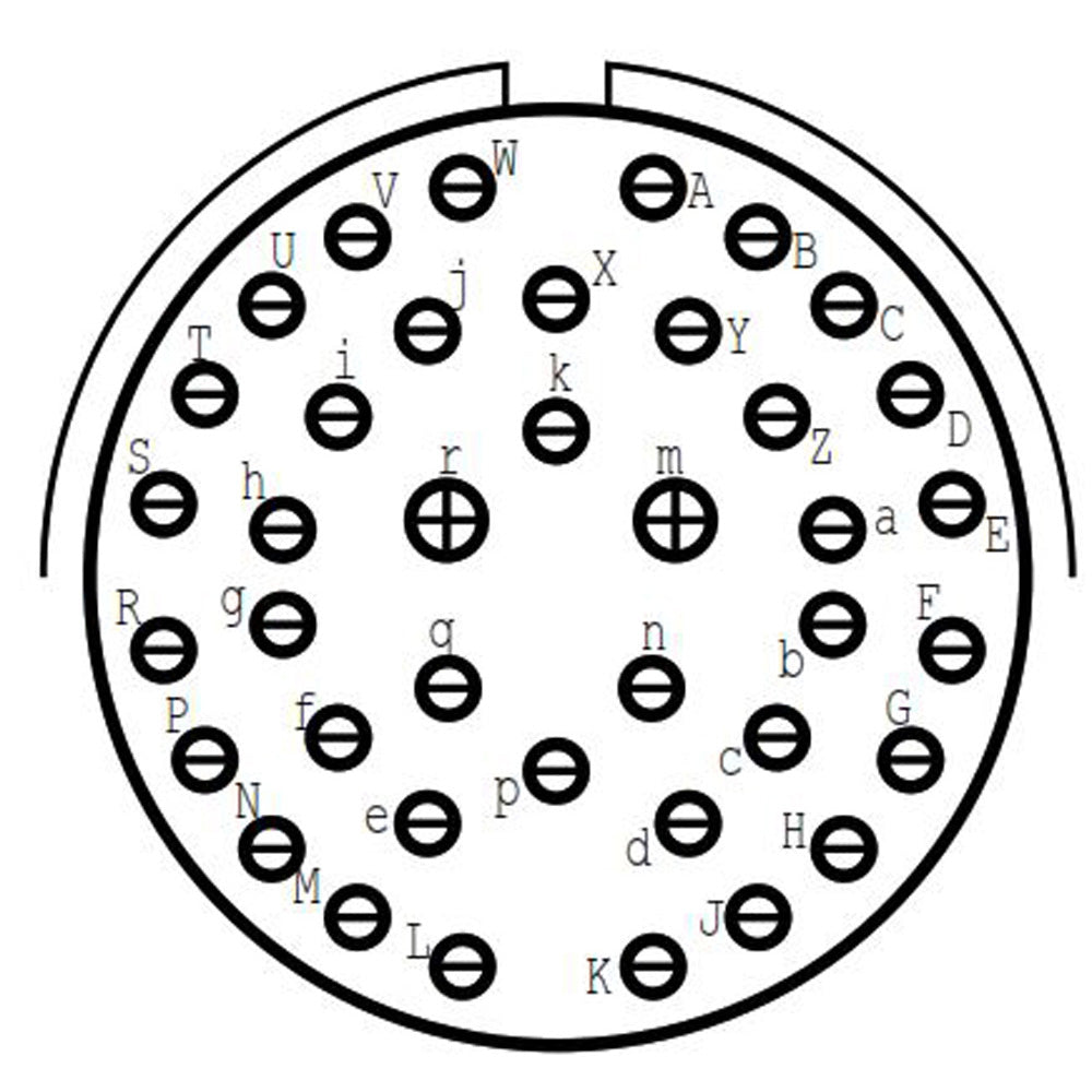 D38999/20FG39SD Square Flange Receptacle