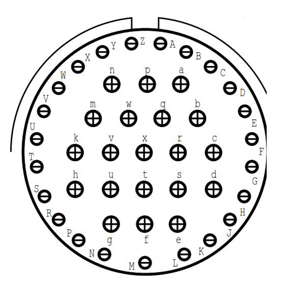 D38999/20FJ43PB Square Flange Receptacle