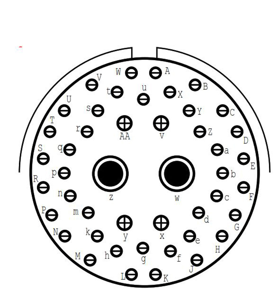 D38999/20FJ46SN Square Flange Receptacle