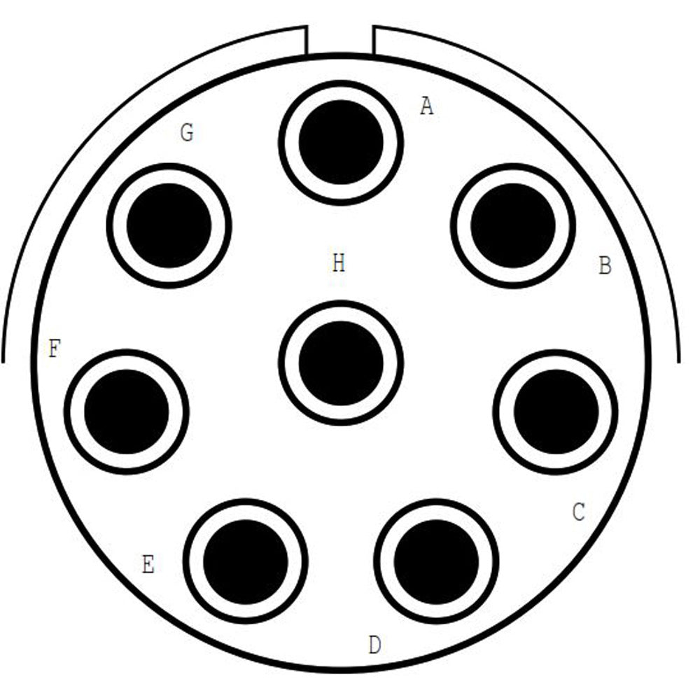 D38999/20FJ8SB Square Flange Receptacle