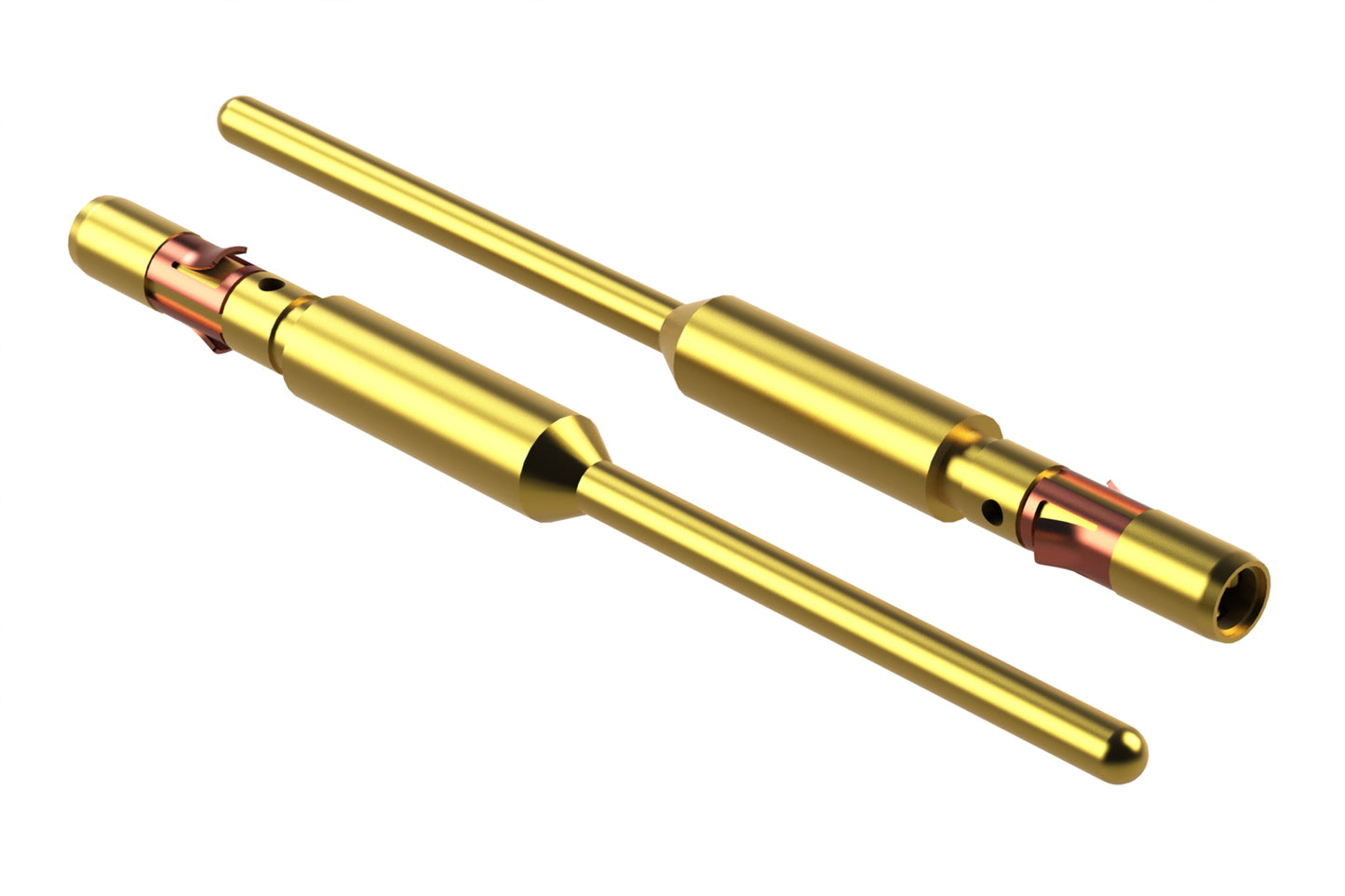 MS16M12E09G10 PCB Contact - Long Version, Gold 10µ"