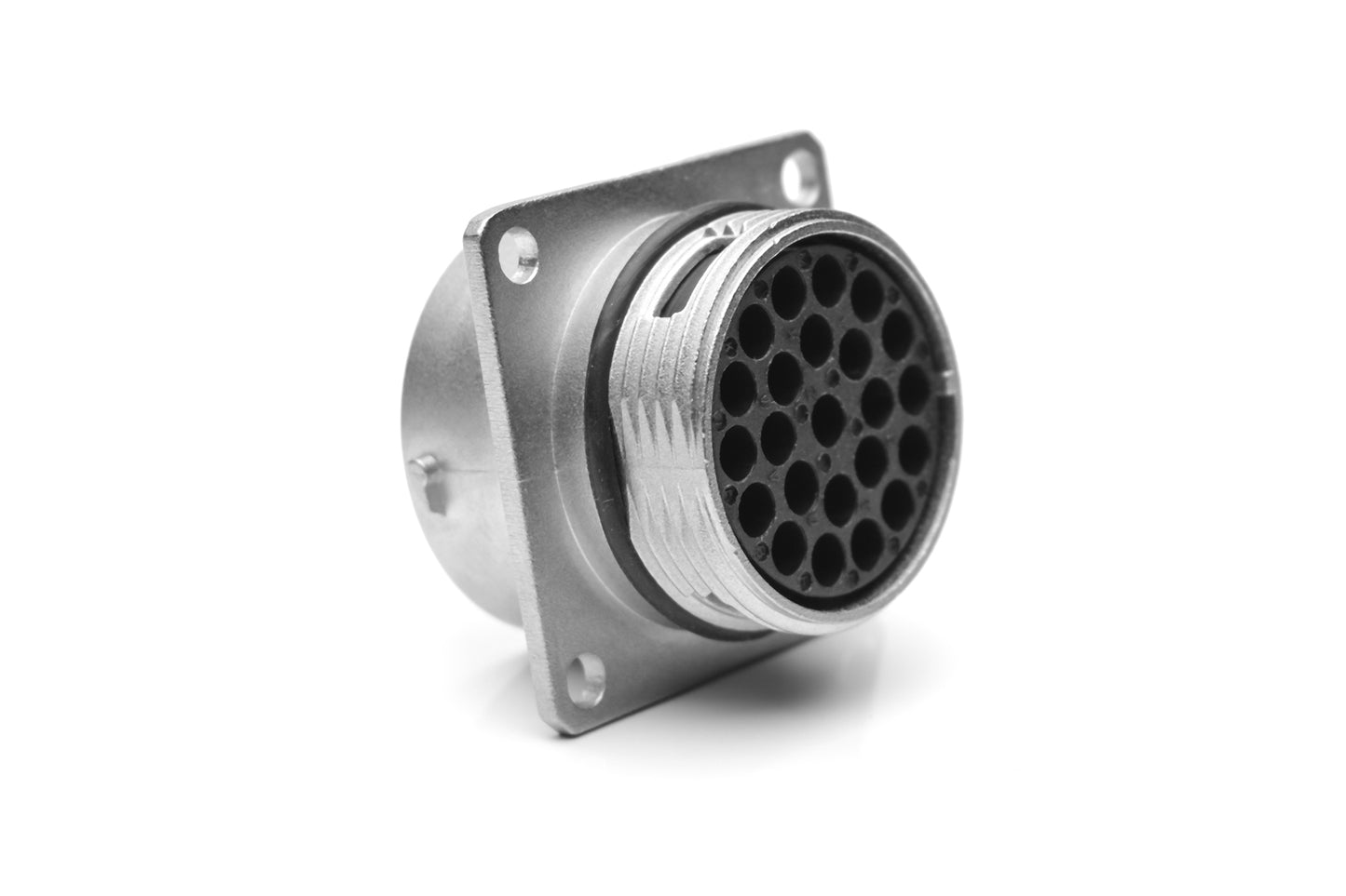 RT001619SKNH03 Receptacle, Square Flange, 19 Position, Female, Shell Size 16, IP69K