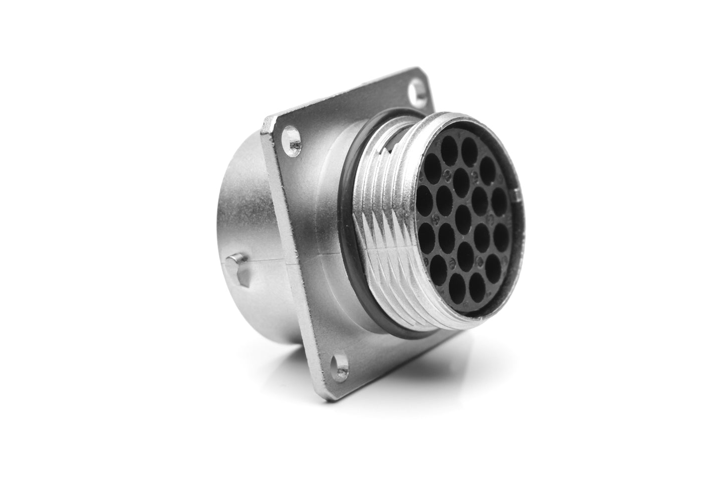 RT001823SKNH03 Receptacle, Square Flange, 23 Position, Female, Shell Size 18, with Silicone Seal, IP69K