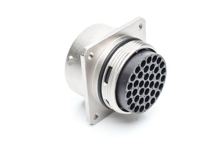 RT002235PKNH03 Receptacle, Square Flange, 35 Position, Male, Shell Size 22, Silicone Seal, IP69K