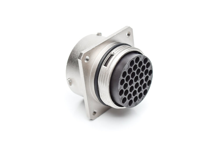 RT002238PKNH03 Receptacle, Square Flange, 38 Position, Male, Shell Size 22, Silicone Seal, IP69K