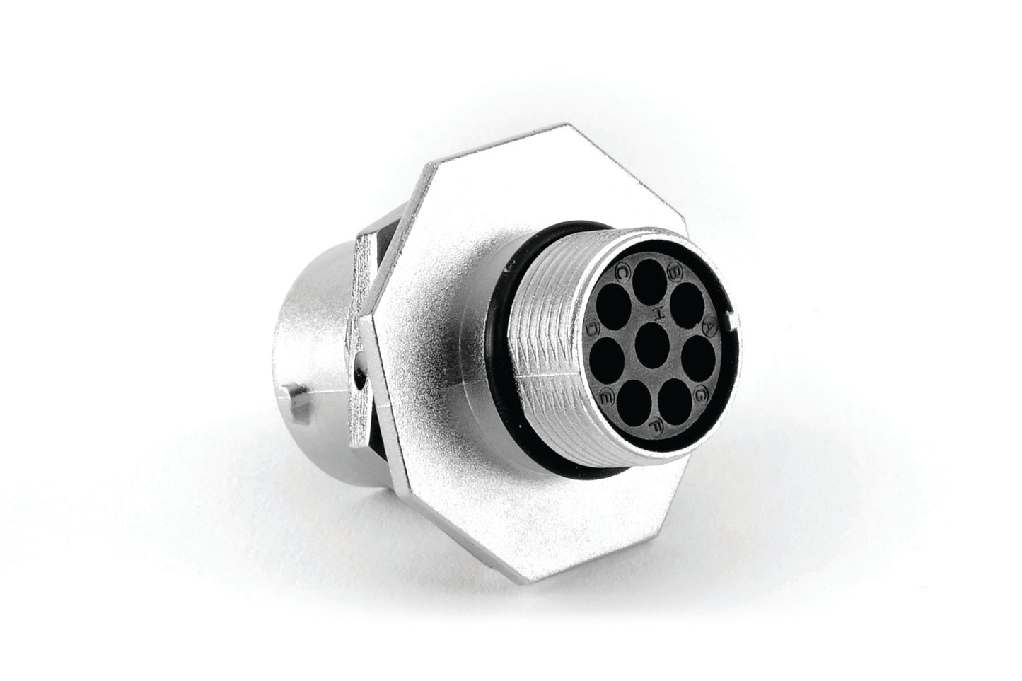 RT07148PNH Receptacle, Jam Nut, 8 Position, Male, Shell Size 14