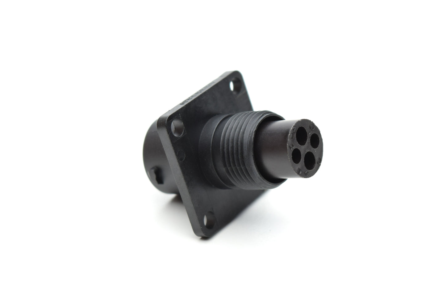 RTS010N2P03 Receptacle, Square Flange, 4 (2+2) Position, Male, Shell Size 10, with Silicone Seal