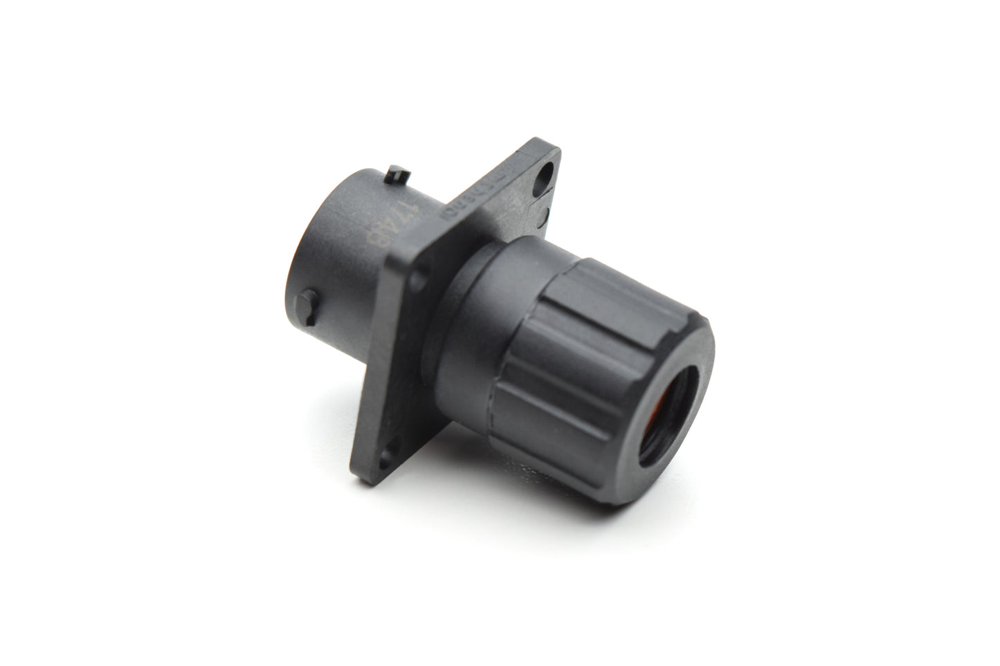 RTS010N2SHEC03 Receptacle, Square Flange, 4 (2+2) Position, Female, Shell Size 10, Silicone Seal, and End Cap with Individual Wire Sealing