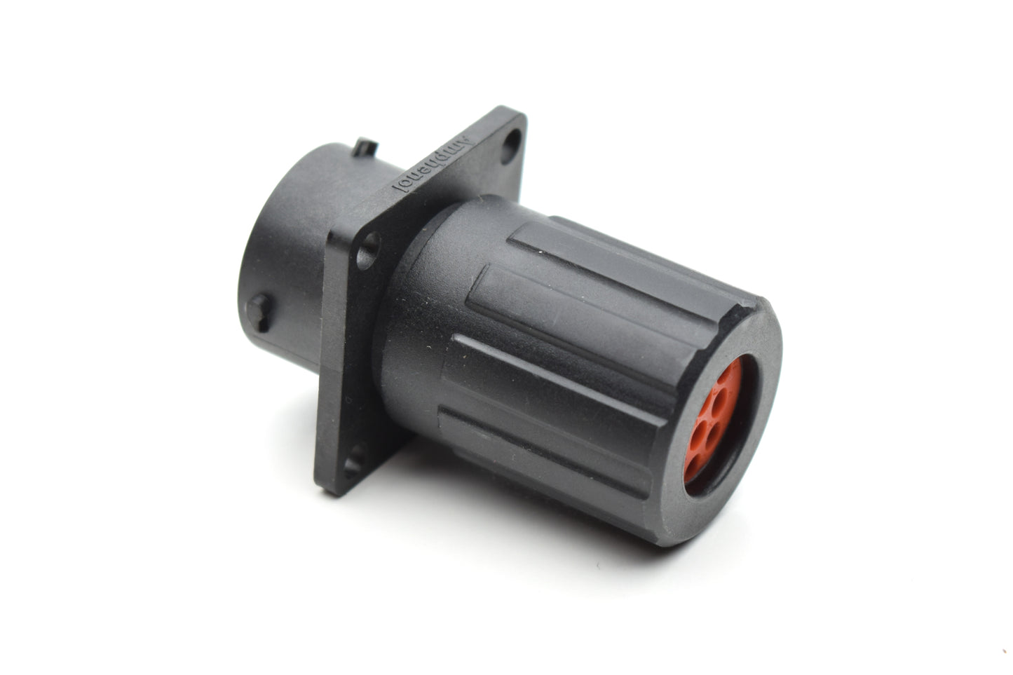 RTS012N10PHEC03 Receptacle, Square Flange, 10 Position, Male, Shell Size 12, with Silicone Seal, End Cap with Individual Wire Sealing. Comparable part no. UTS0GN1210P