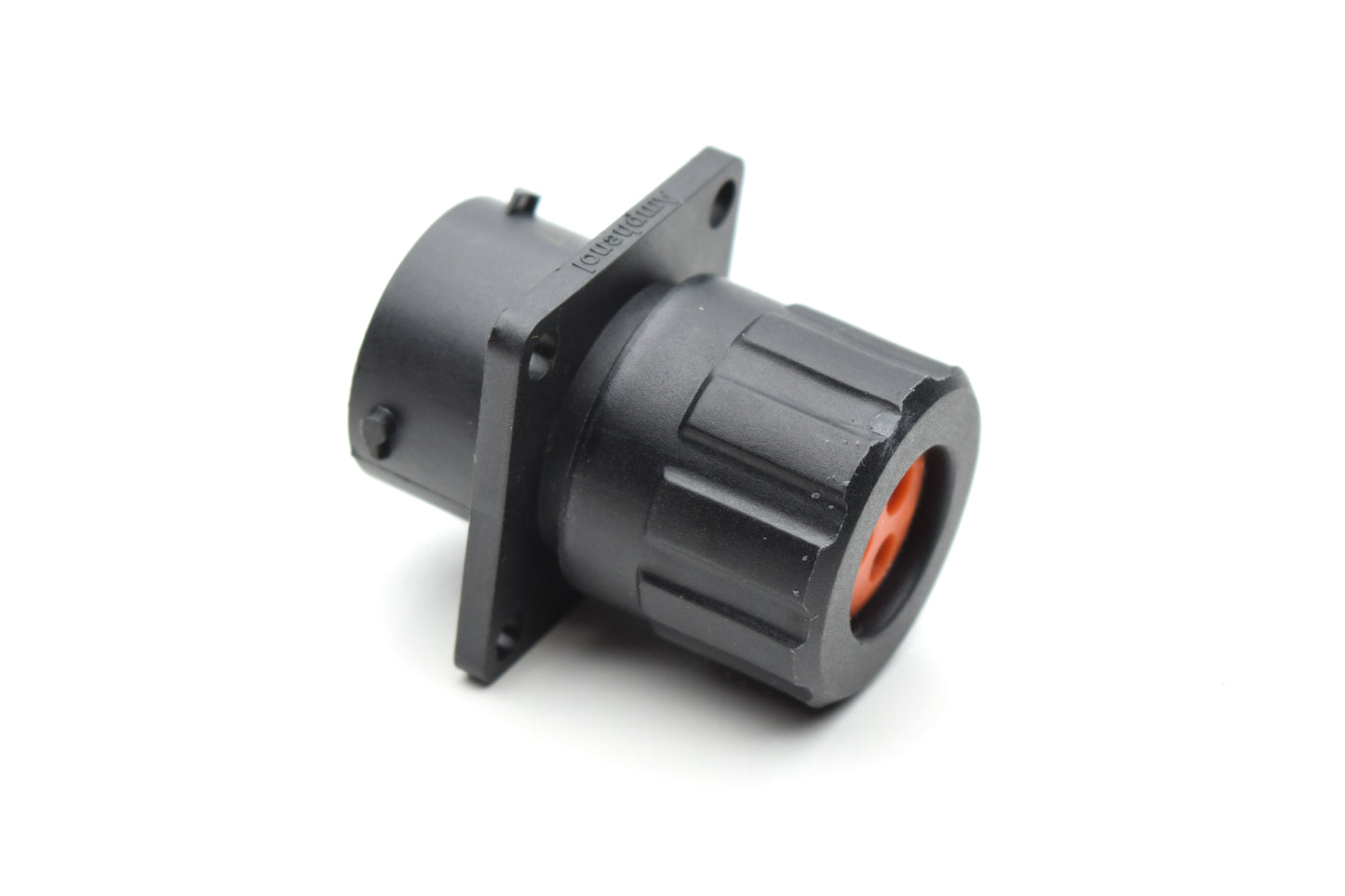 RTS012N3SHEC03 Receptacle, Square Flange, 3 Position, Female, Shell Size 12, Silicone Seal, and End Cap with Individual Wire Sealing. Comparable part no. UTS0GN123S