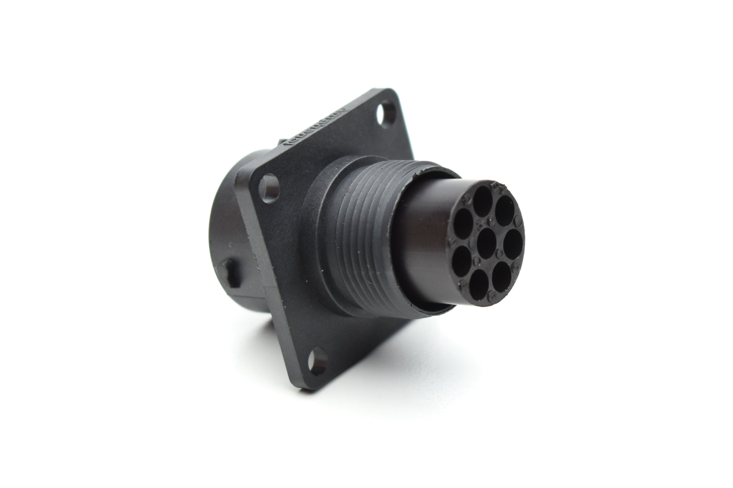 RTS012N8P03 Receptacle, Square Flange, 8 Position, Male, Shell Size 12, with Silicone Seal. Comparable part no. UTS0128P