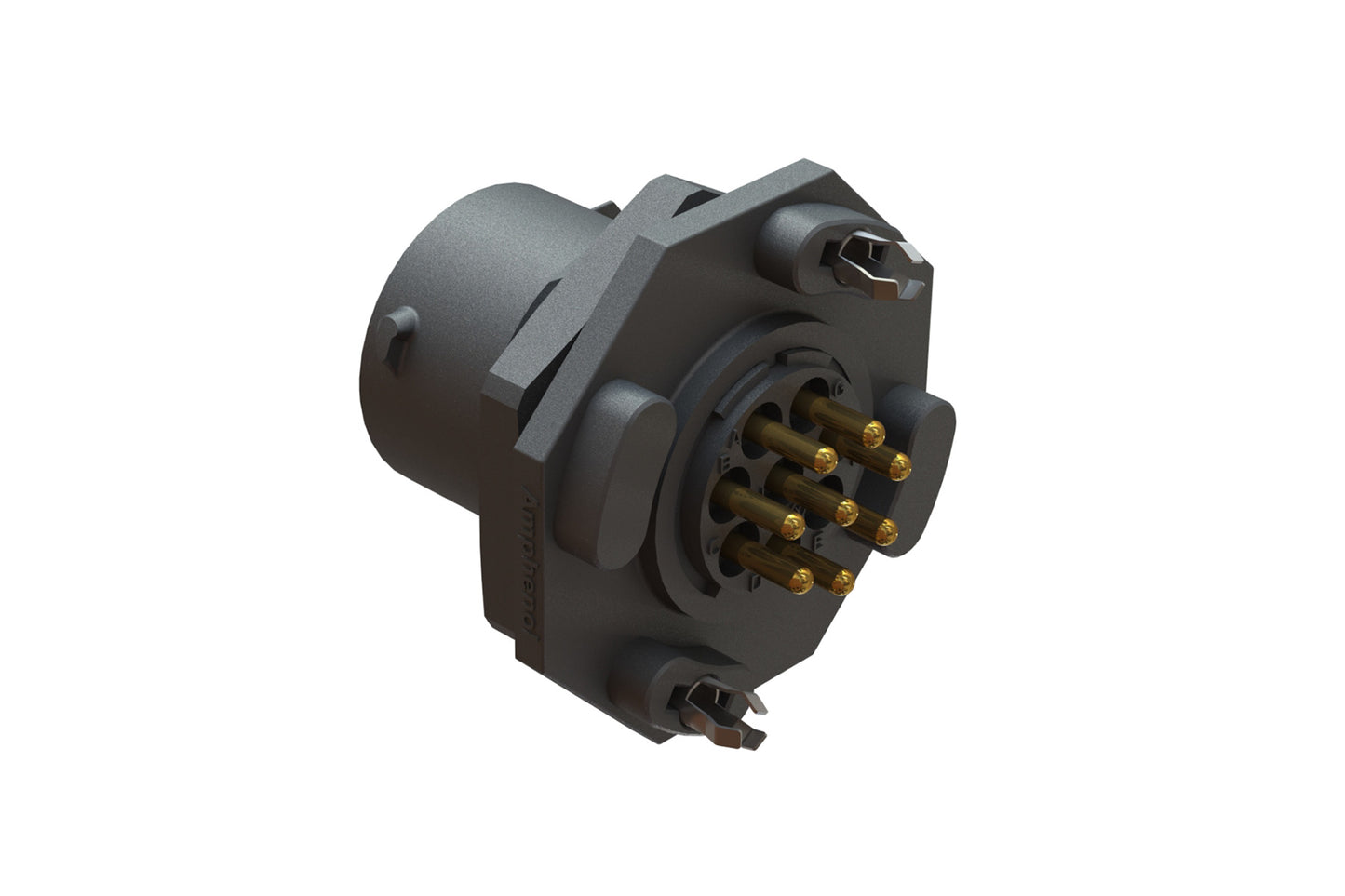 RTS712ND8P0332 Receptacle, Jam Nut, PCB Mounted, 8 Position, Male, Shell Size 12, Silicone Seal, with BoardLock. Comparable part no. UTS712D8P32