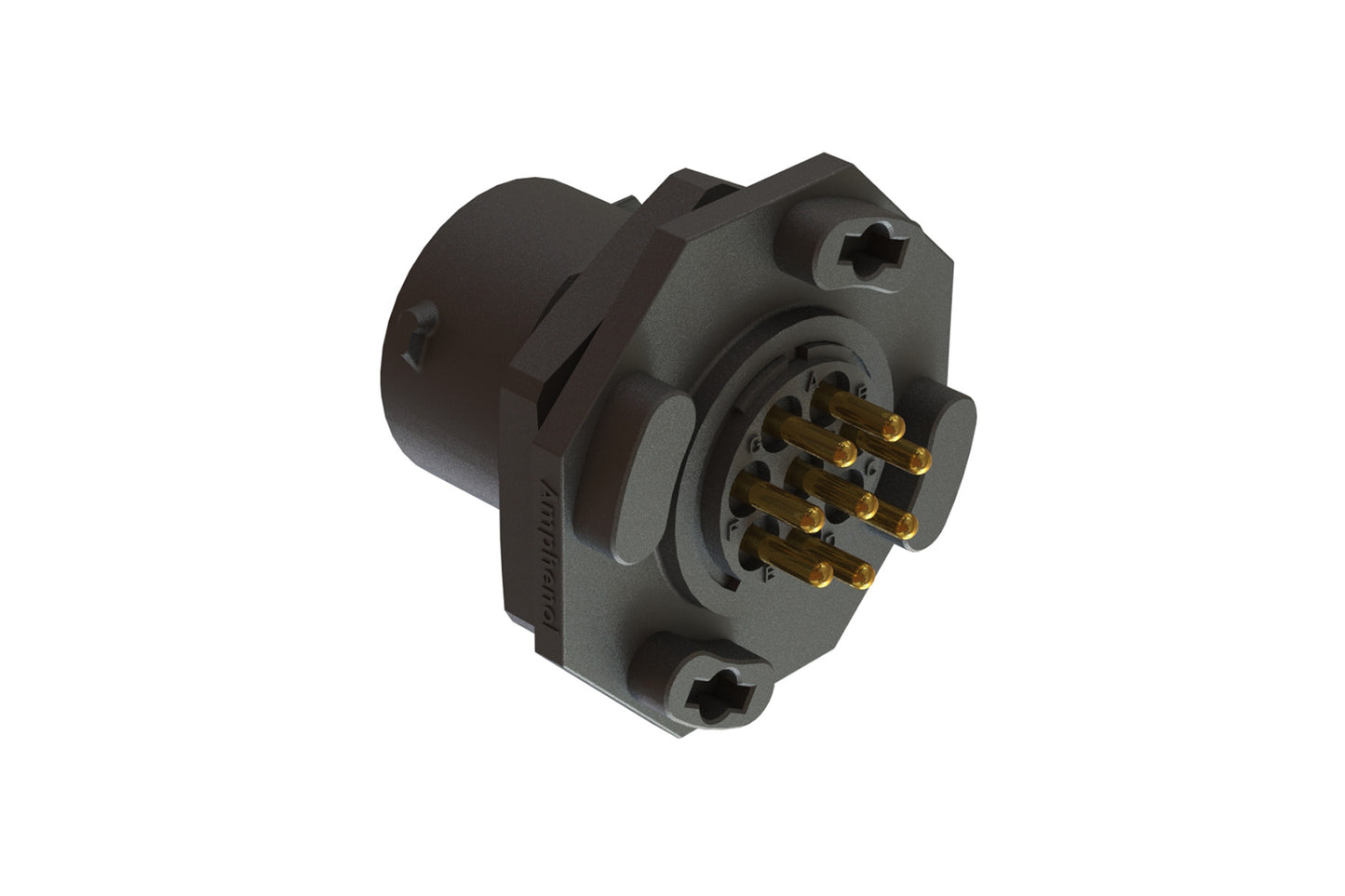 RTS712ND8S03 Receptacle, Jam Nut, PCB Mounted, 8 Position, Female, Shell Size 12, with Silicone Seal. Comparable part no. UTS712D8S