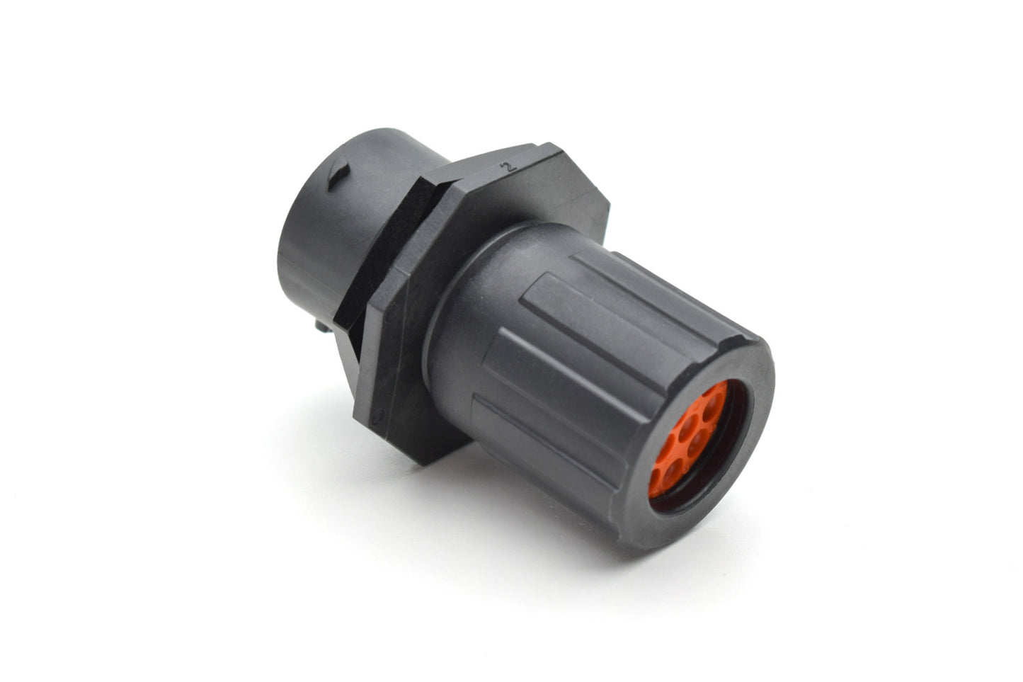 RTS714N12PHEC03 Receptacle, Jam Nut, 12 Position, Male, Shell Size 14, Silicone Seal, and End Cap with Individual Wire Sealing. Comparable part no. UTS7GN1412P