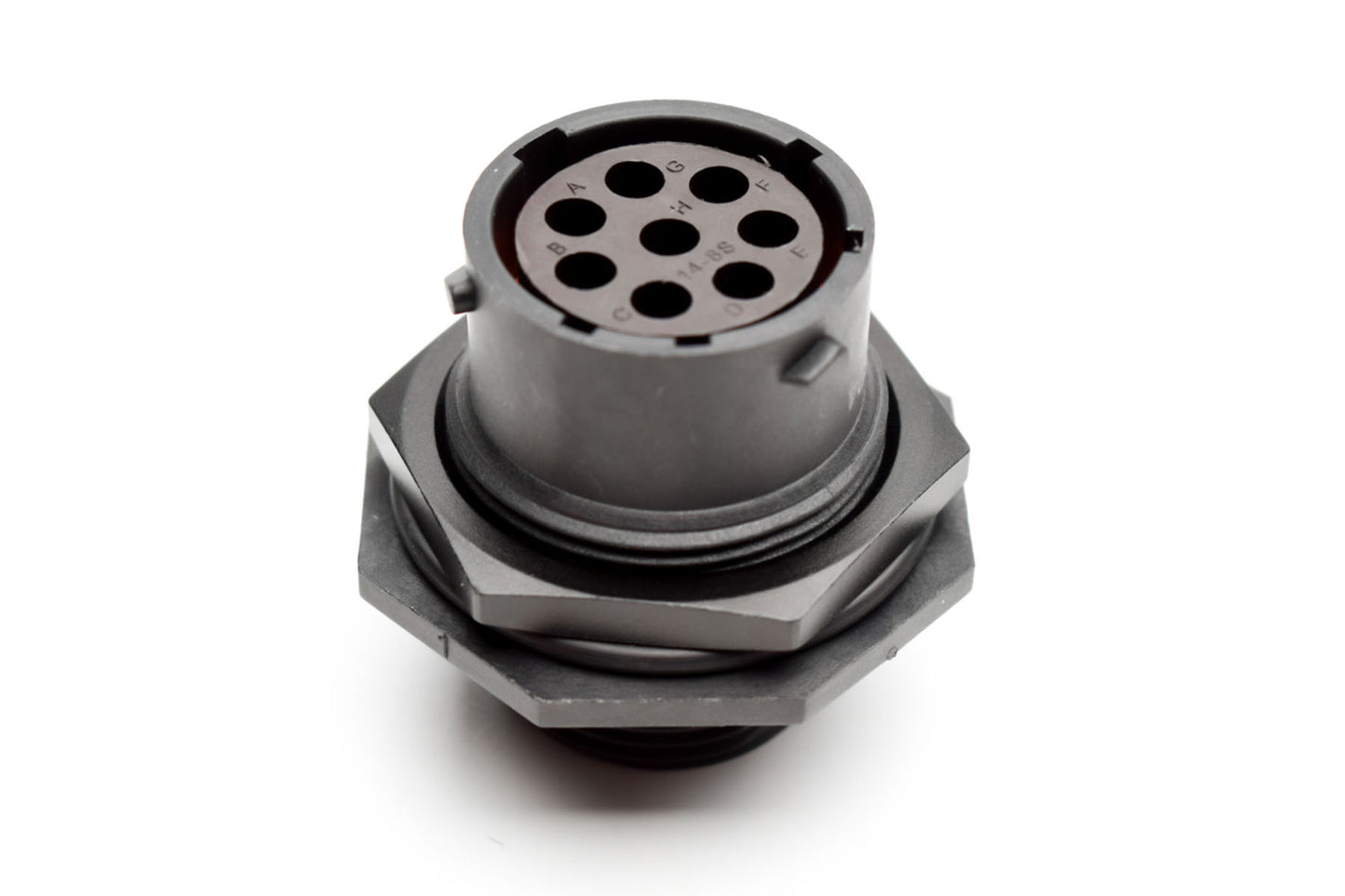 RTS714N8S03 Receptacle, Jam Nut, 8 Position, Female, Shell Size 14, with Silicone Seal