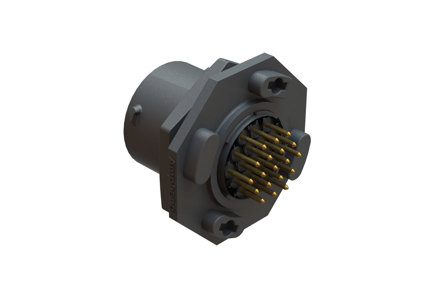 RTS714ND19S03 Receptacle, Jam Nut, PCB Mounted, 19 Position, Female, Shell Size 14, with Silicone Seal. Comparable part no. UTS714D19S