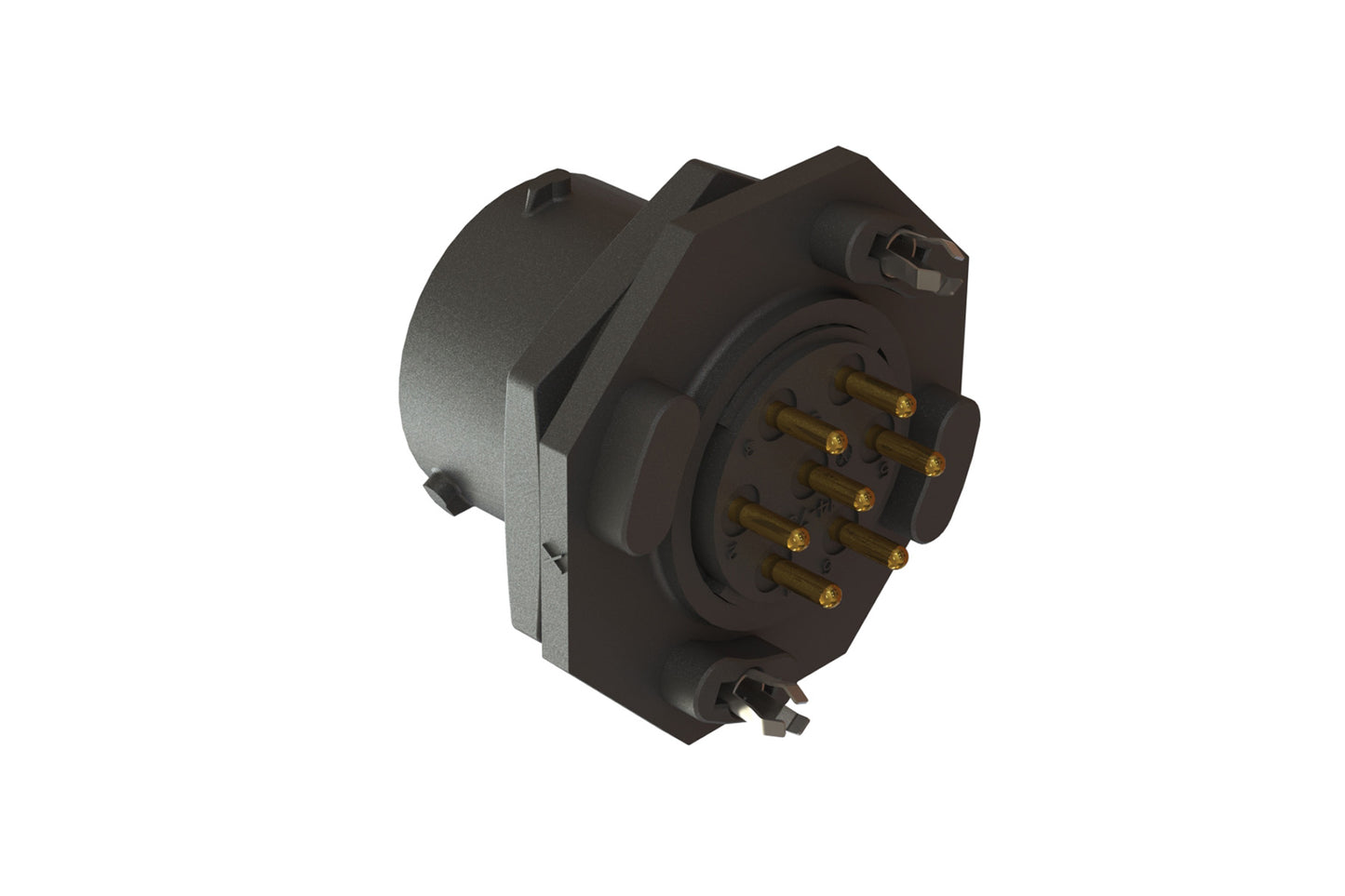 RTS714ND7S0332 Receptacle, Jam Nut, PCB Mounted, 7 Position, Female, Shell Size 14, Silicone Seal, with BoardLock. Comparable part no. UTS714D7S32