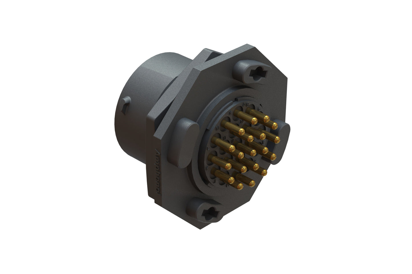 RTS716ND19S03 Receptacle, Jam Nut, PCB Mounted, 19 Position, Female, Shell Size 16, with Silicone Seal. Comparable part no. UTS716D19S