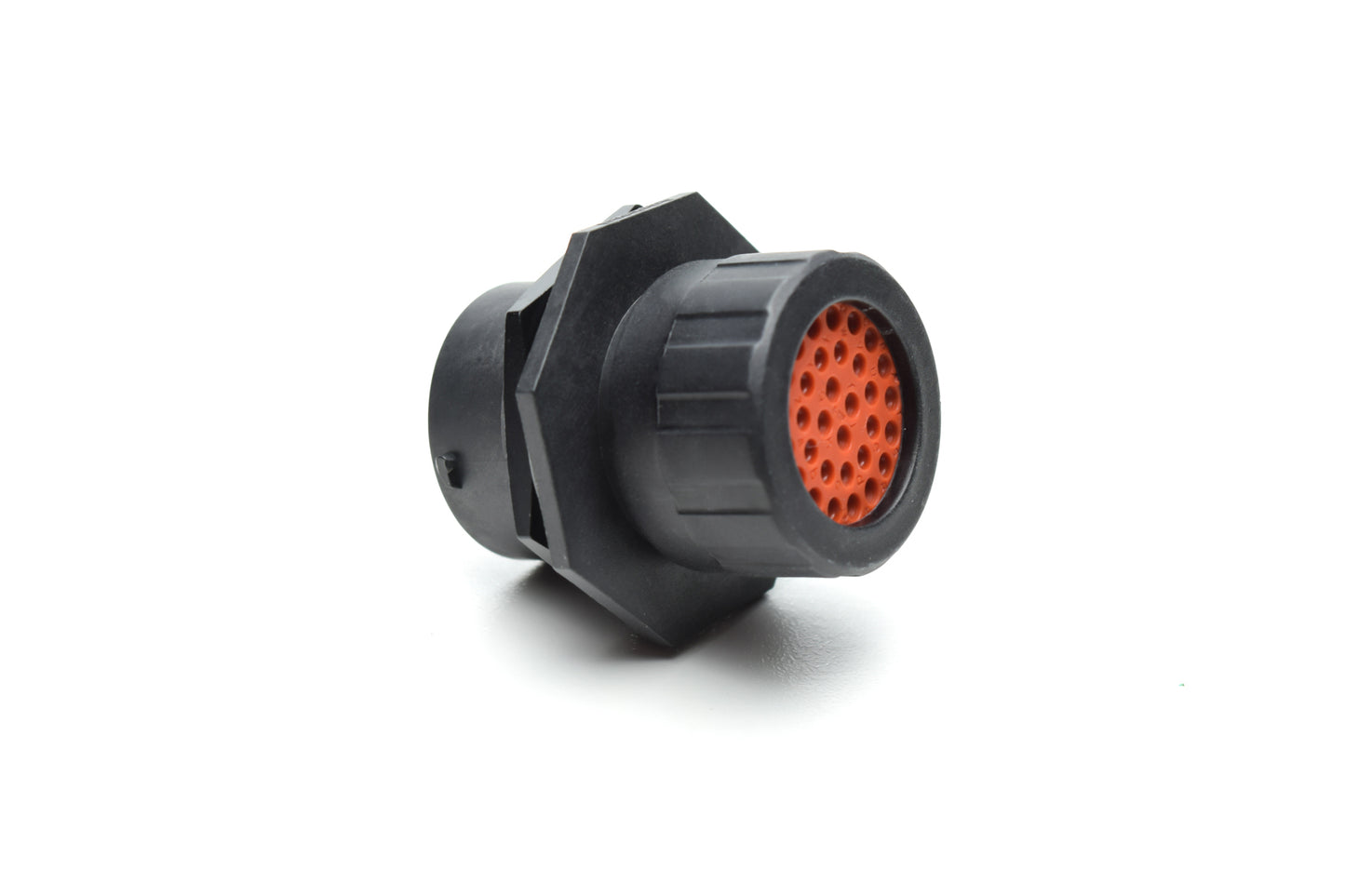 RTS718N32PHEC03 Receptacle, Jam Nut, 32 Position, Male, Shell Size 18, Silicone Seal, and End Cap with Individual Wire Sealing. Comparable part no. UTS7GN1832P