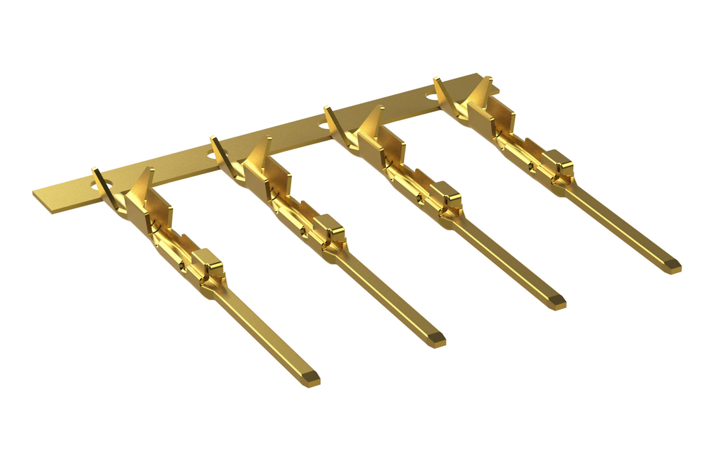 SC000571F Pin contact, signal, 1.0x0.64mm, stamped & formed, 20-22AWG, gold flash
