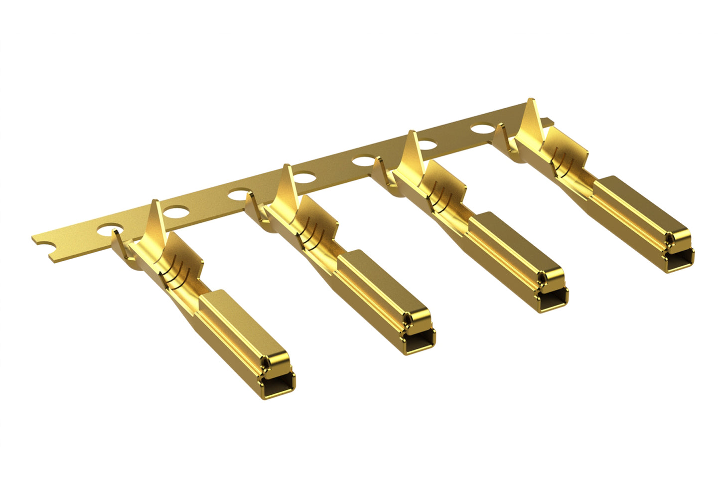 SC000572F Socket contact, signal, 1.0x0.64mm, stamped & formed, 20-22AWG, gold flash