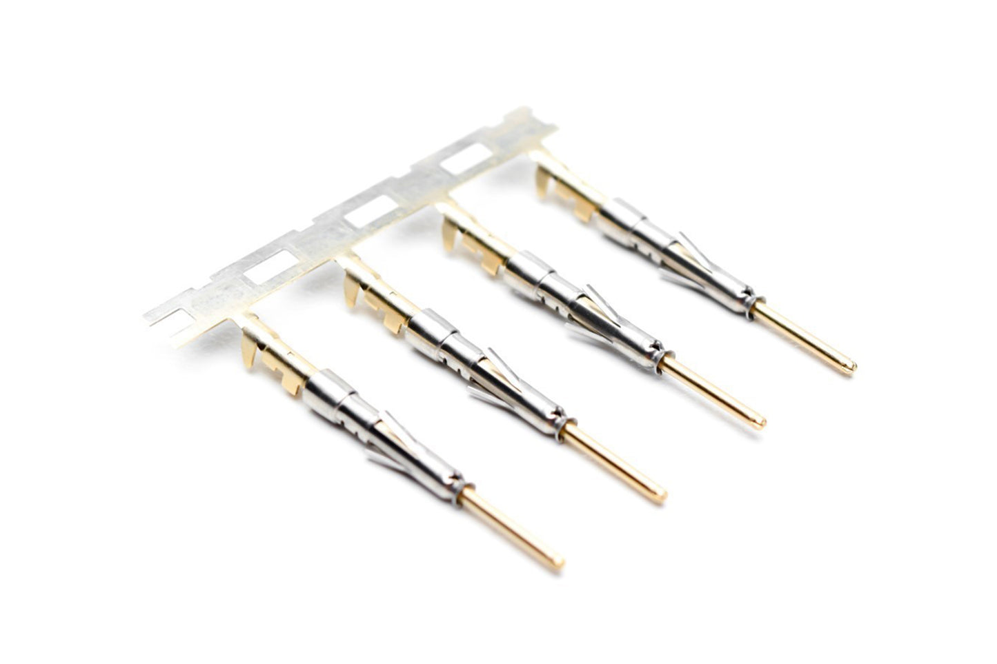 SP24W2G5 Pin Contact, Stamped, Size 20, Gold 5µ" over Nickel, Wire Range .14-.25mm², 26-24 AWG, with 3 Tangs