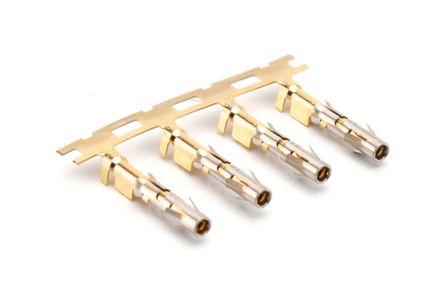 SS20M2F Socket Contact, Stamped, Size 16,Gold Flash over Nickel, Wire Range .34-.50mm², 22-20 AWG, with 3 Tangs