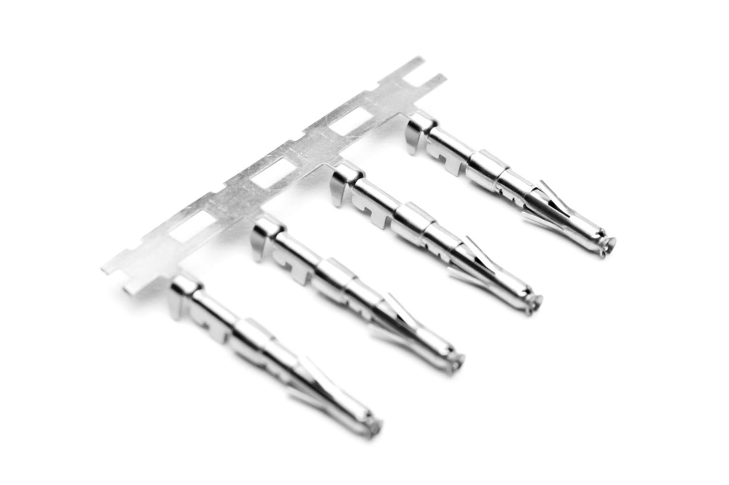 SS20W2T Socket Contact, Stamped, Size 20, Tin over Nickel, Wire Range .34-.50mm², 20-22 AWG, with 3 Tangs