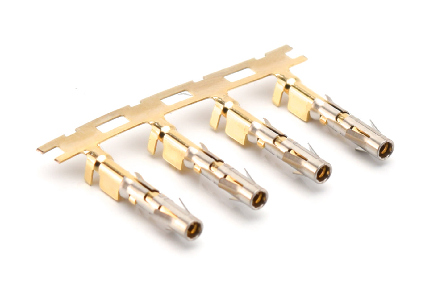 SS24M2F Socket Contact, Stamped, Size 16,Gold Flash over Nickel, Wire Range .14-.25mm², 26-24 AWG, with 3 Tangs