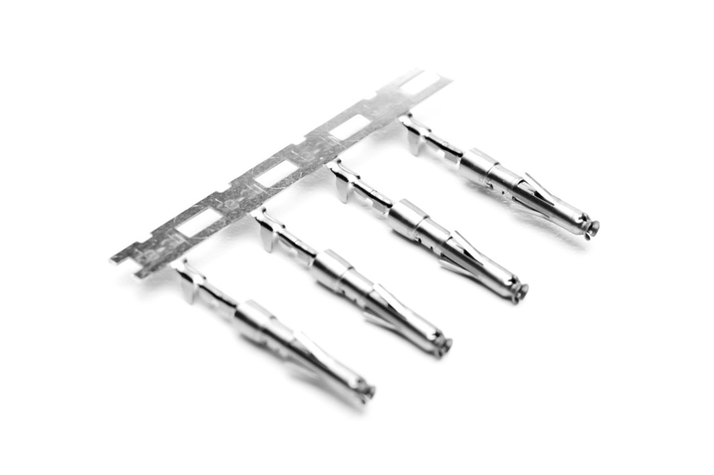 SS28W2T Socket Contact, Stamped, Size 20, Tin over Nickel, Wire Range .05-.08mm², 30-28 AWG, with 3 Tangs