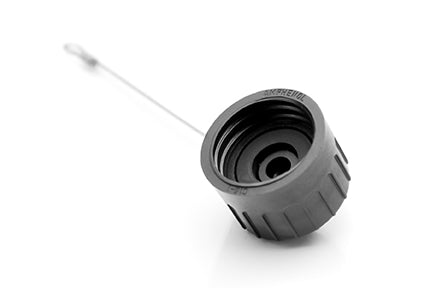 T 6482 008 Protective cover for male receptacle, with stainless steel cord