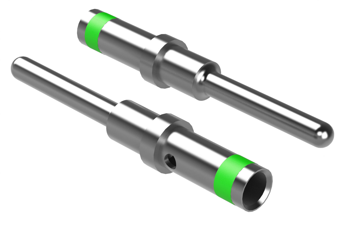 AT60-215-16141 Nickel Plated, Male Machined Contact, Size 16, 14AWG. 0460-215-16141