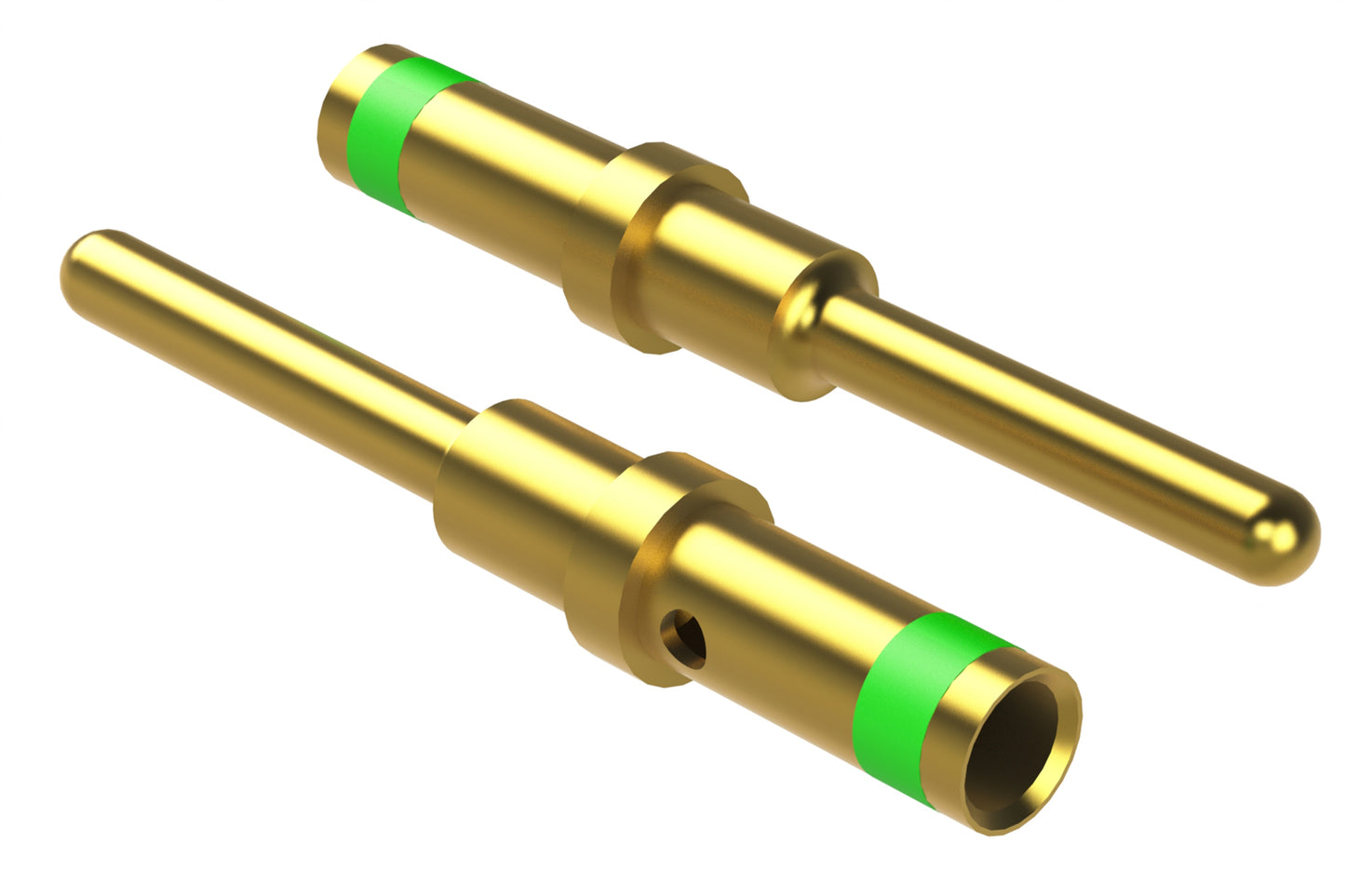 AT60-215-1631 Gold Plated, Male Machined Contact, Size 16, 14AWG. 0460-215-1631