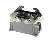 C146 10N010 600 2 Double side entry housing with high profile and thermoplastic spring cover. Comparable Part No. 19300100272
