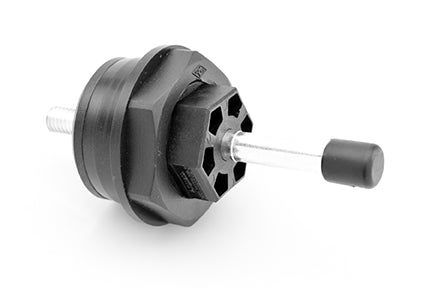 C360 10D001 002 2 Single contact wall bushing connector with universal port. A pluggable grounding system based on the two patented Wall bushing and Radsok technologies. Enables a practical equipotential bonding, which need not be hardwired.