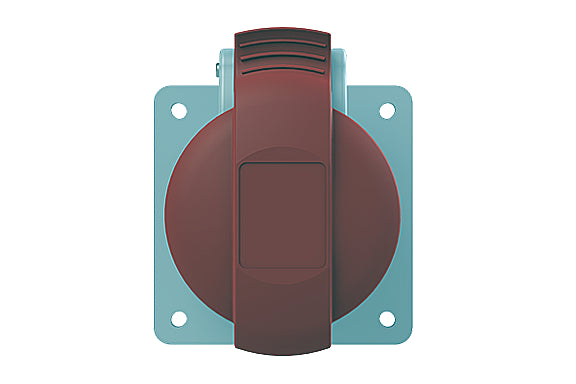 2CMA193187R1000 3P+N+E Panel Mounted Socke Outlet, Unified Flange,  Straight. Replaces Part# 416RU6