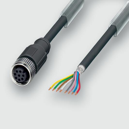 Actuator Sensor cable assembly|Actuator Sensor cable extrusion|M 12 Connection cable|M 12 Connection cable