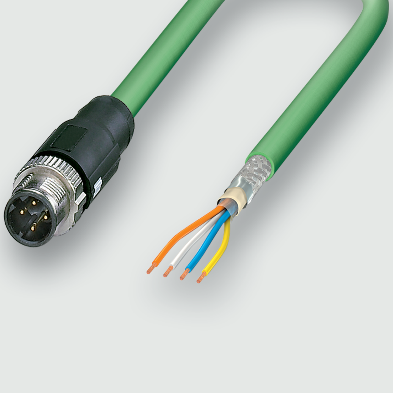 Actuator Sensor cable assembly|Actuator Sensor cable extrusion|Fieldbus-Network cable M 12|PROFINET (Siemens)