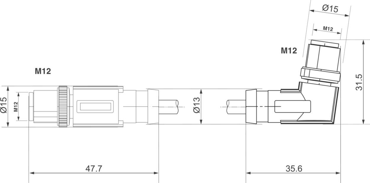 Actuator Sensor cable assembly|Actuator Sensor cable extrusion|Fieldbus-Network cable M 12|Ethernet IP