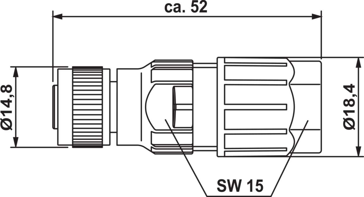 Actuator Sensor cable assembly|Configurable connector|M 12|M 12