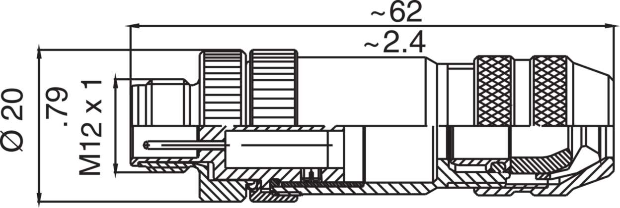 Actuator Sensor cable assembly|Configurable connector|M 12|M 12