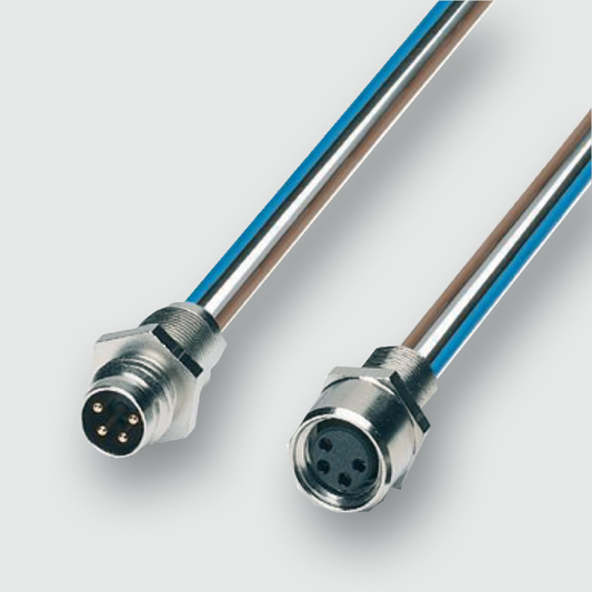 Actuator Sensor cable assembly|Panel connector|M 8|M 8