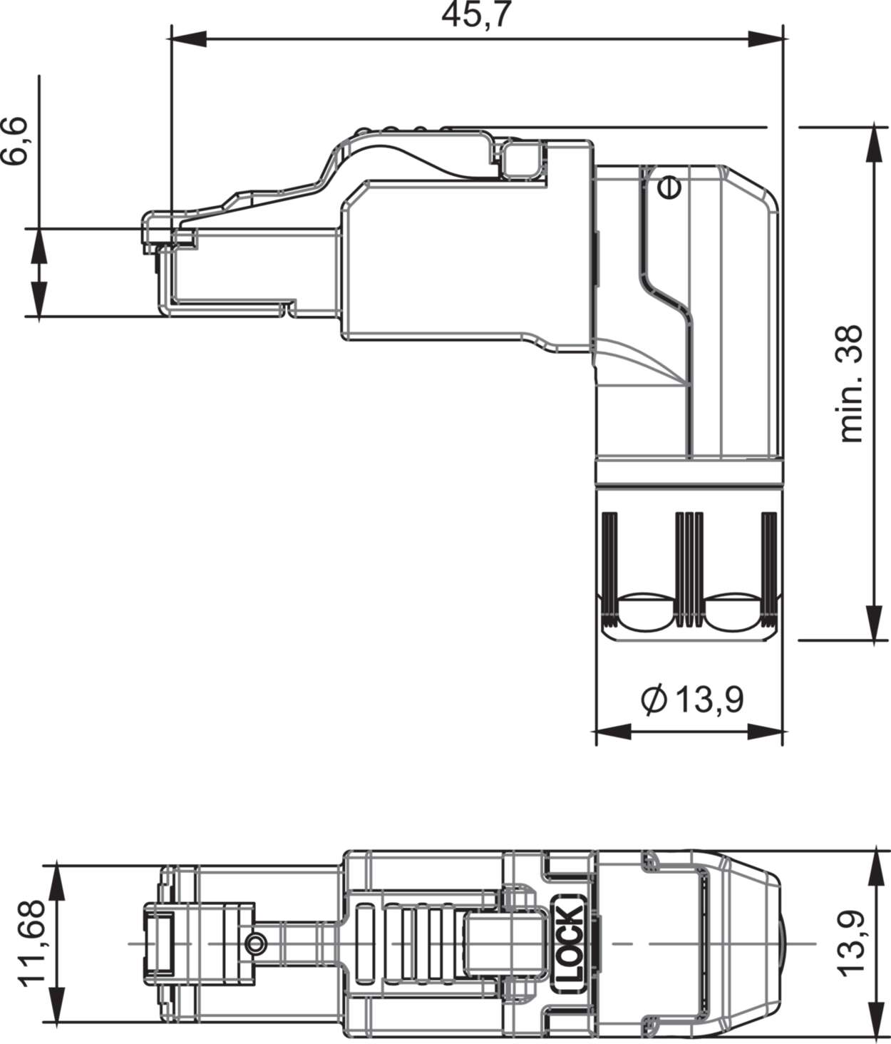 Actuator Sensor cable assembly|Panel connector|RJ45|RJ45