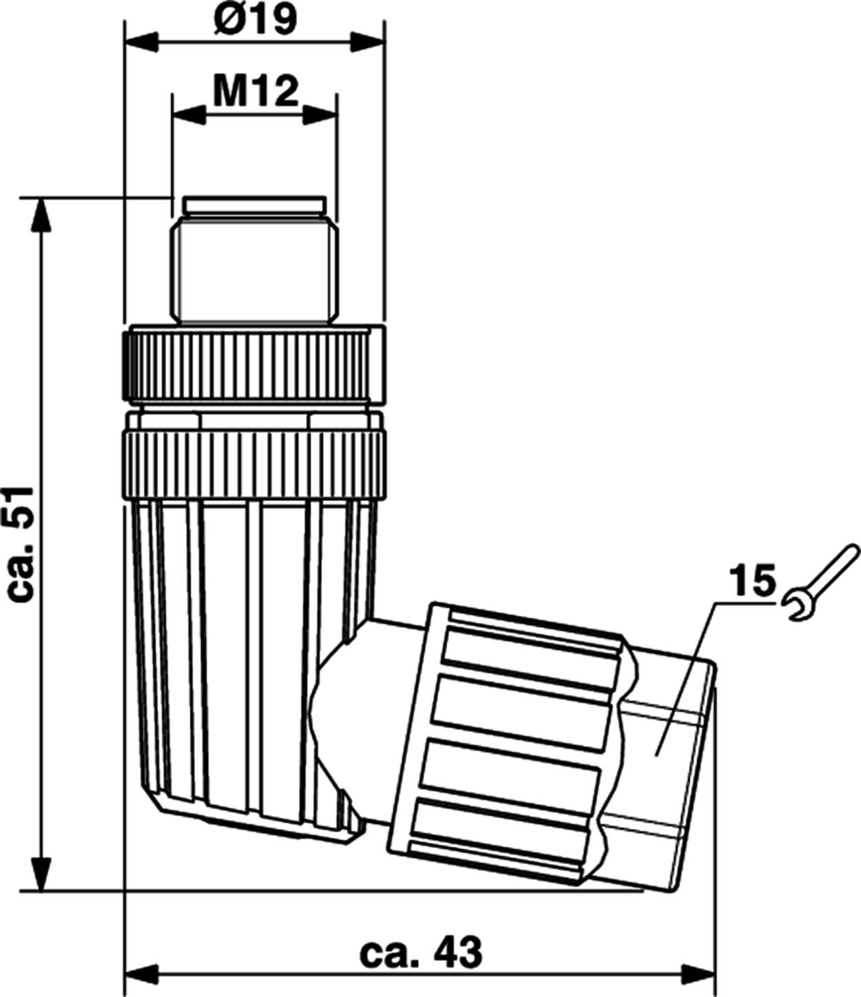 Actuator Sensor cable assembly|Configurable connector|M 12|M 12
