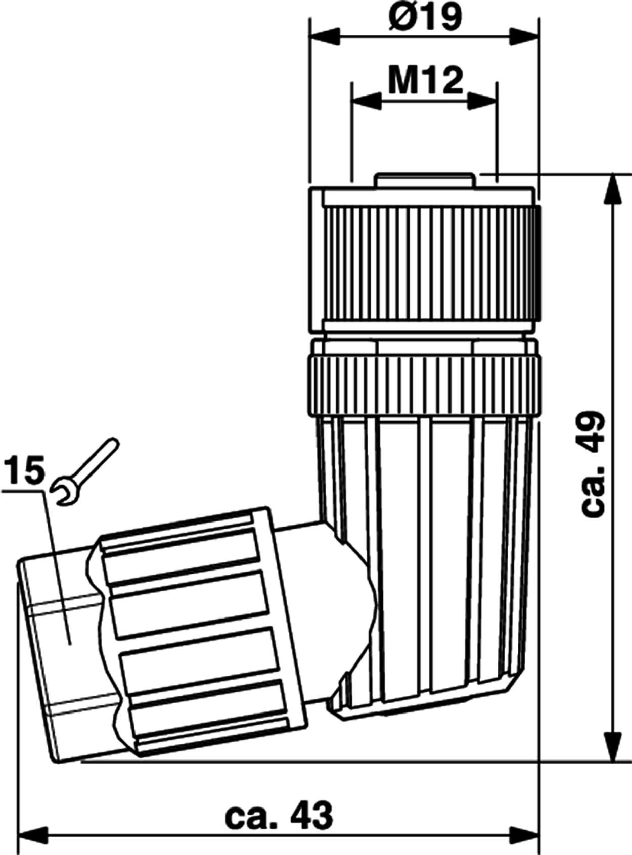 Actuator Sensor cable assembly|Configurable connector|M 12|M 12