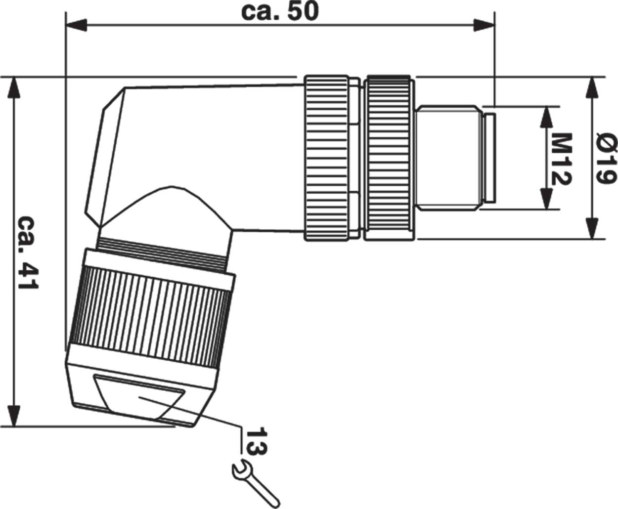 Actuator Sensor cable assembly|Configurable connector|M 12|M 12