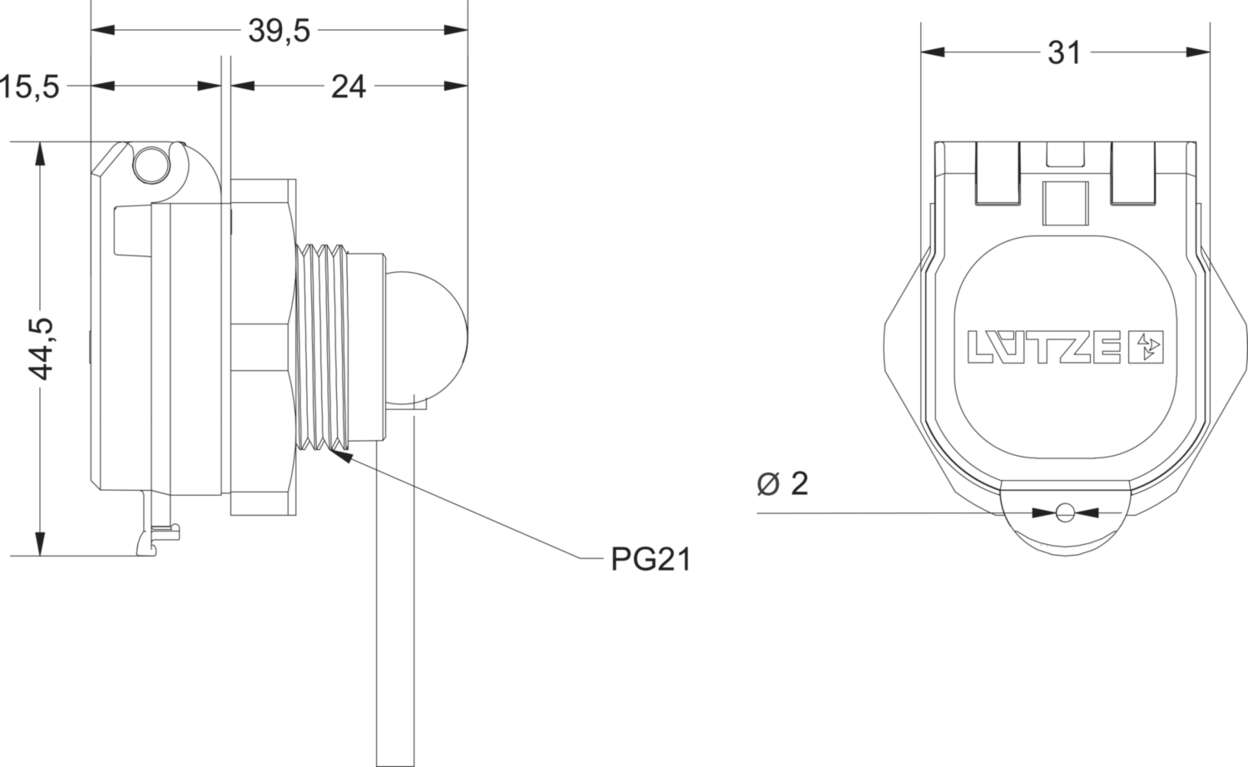 Actuator Sensor cable assembly|Panel connector|USB|USB