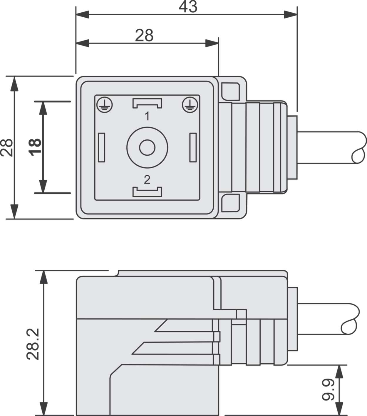 Protection and suppression techn|Valve connector|With cable|Design A